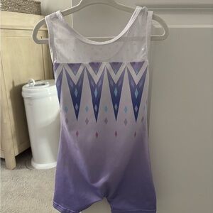Purple and Blue Gymnastics Leotard